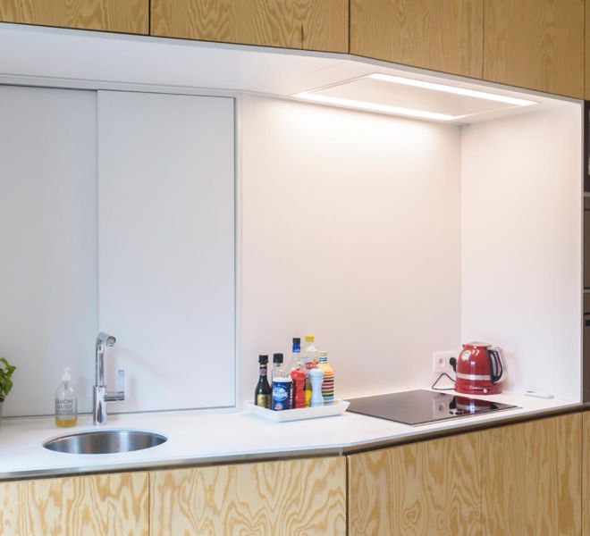 interieurproject - houten keuken wit
